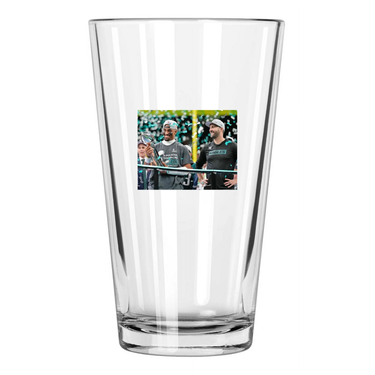 2024 Nfl Champions Philadelphia Eagles Super Bowl Lix 1 Pint Beer Drinking Glass