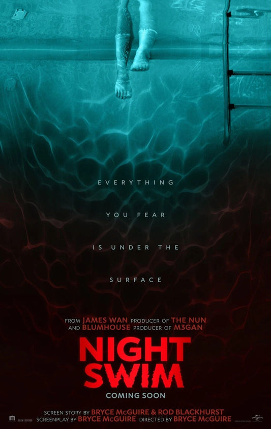2024 Night Swim Movie Keychain Horror Wyatt Russell Kerry Condon