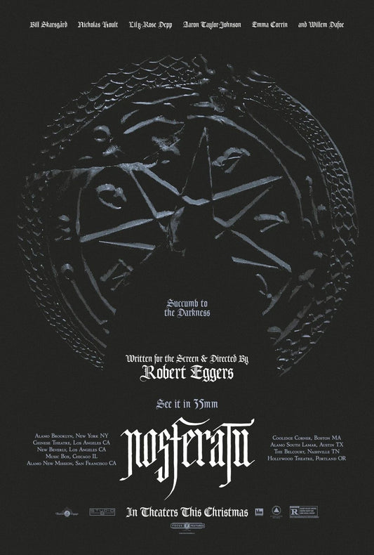 2024 Nosferatu Movie Magnet Lily Rose Depp Bill Skarsgard William Dafoe