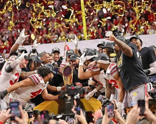2024 Ohio State Buckeyes Glossy Keychain National Champions Celebration Print
