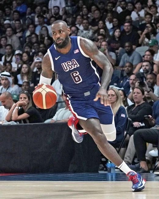 2024 Paris Olympics Lebron James Glossy Keychain Usa Basketball Keychain