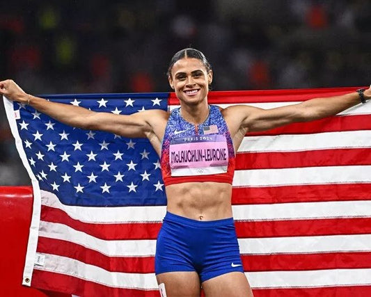 2024 Runner Sydney Mclaughlin Glossy Magnet Usa Print Paris Olympics Magnet