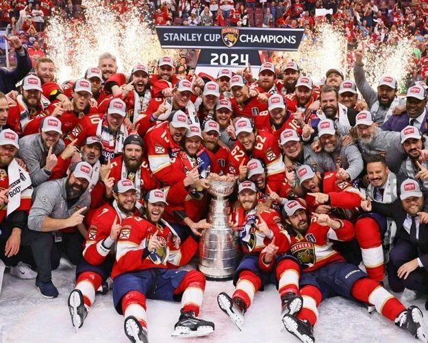 2024 Stanley Cup Florida Panthers Glossy Keychain Nhl Champions Print 2