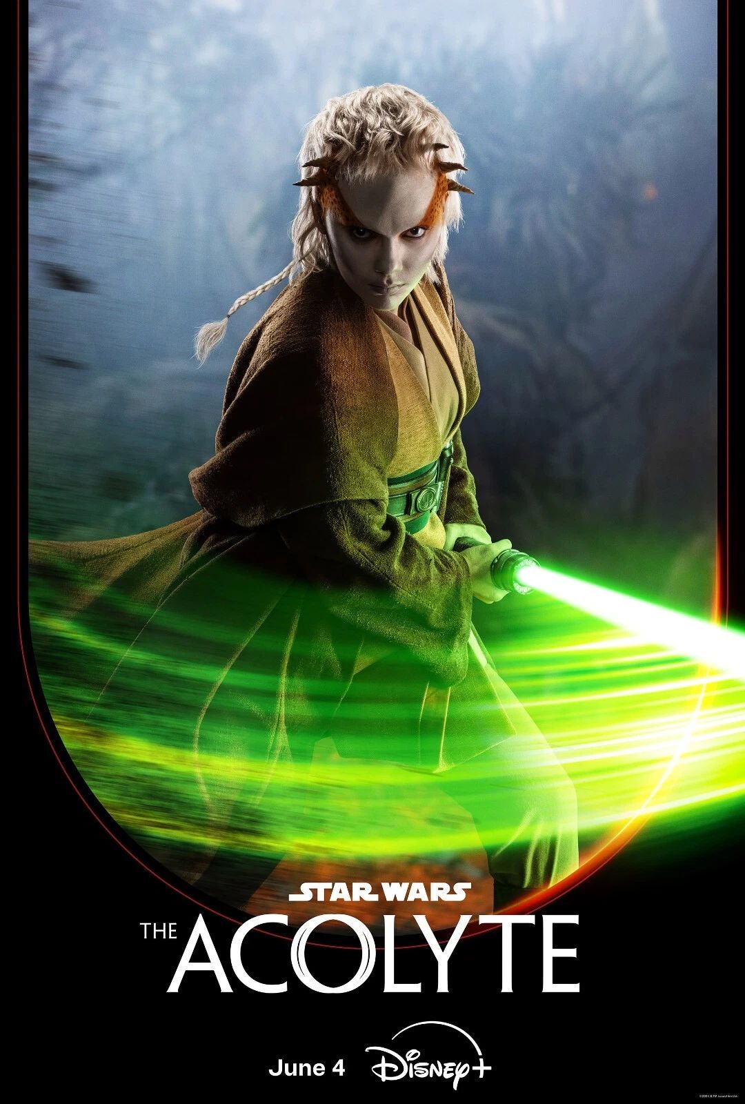 2024 Star Wars The Acolyte Movie Keychain Mae Master Sol Qimir Jecki Lon