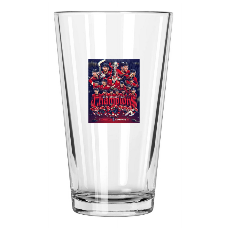 2025 Stanley Cup Florida Panthers Photo Nhl Champions 3 Pint Beer Drinking Glass