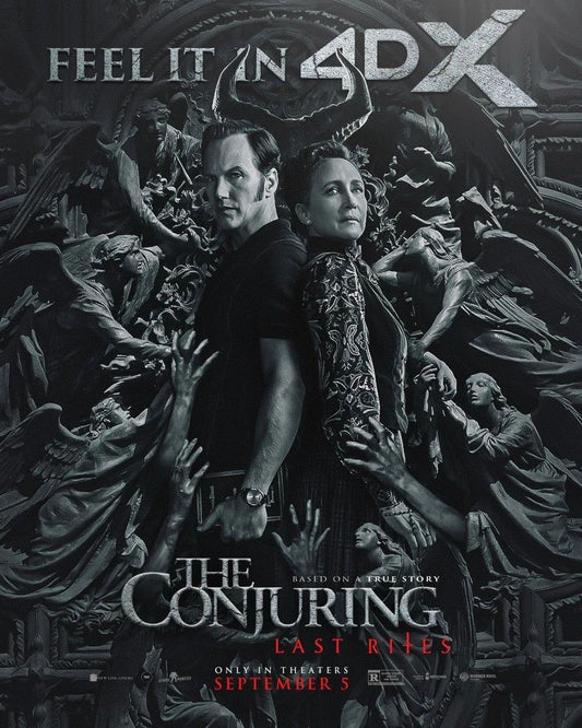 2025 The Conjuring Last Rites Movie Keychain Patrick Wilson Vera Farmiga