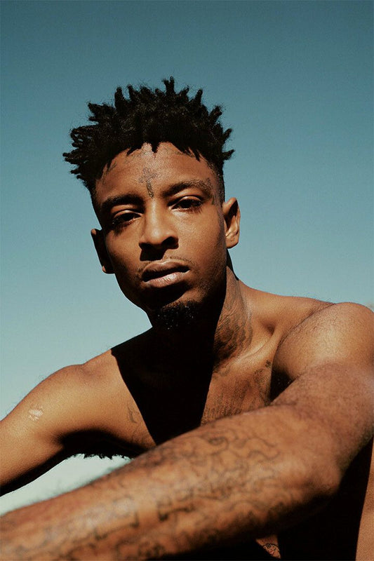 21 Savage Hip Hop Rap Music Star Singer Painting Jigsaw Puzzle
