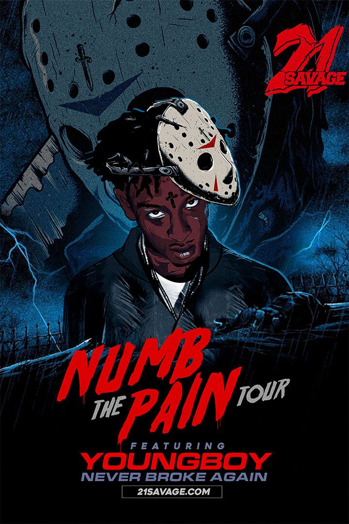 21 Savage Numb The Pain Song Painting Print Wall Art Home Decor Poster