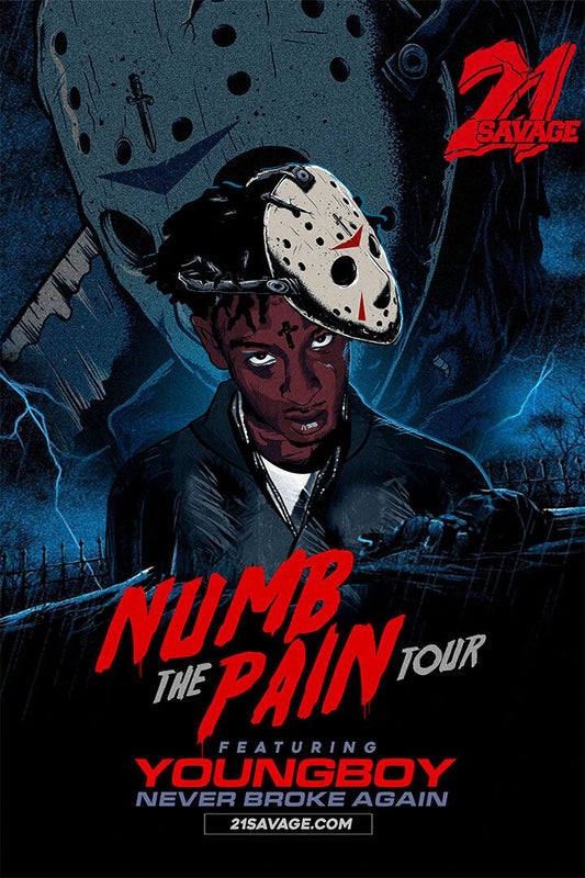 21 Savage Numb The Pain Song Painting Print Jigsaw Puzzle