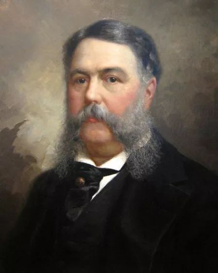 21St Us President Chester Arthur Glossy Keychain Political Print 1881 Keychain