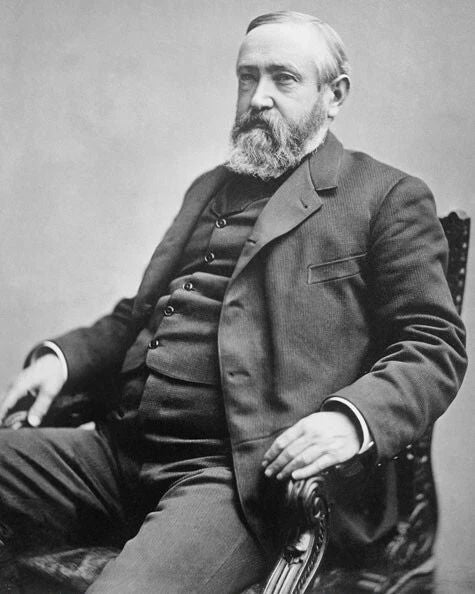 23Rd Us President Benjamin Harrison Glossy Keychain Portrait Print