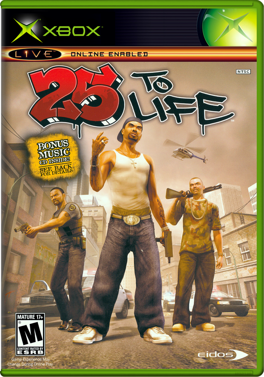 25 To Life Xbox Print Poster
