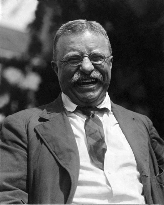 26Th President Theodore Teddy Roosevelt Glossy Magnet Print Laughing Magnet