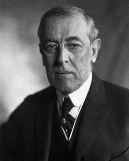 28Th Us President Woodrow Wilson Glossy Magnet Political Portrait Magnet