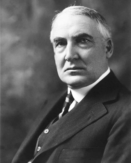 29Th Us President Warren Harding Glossy Keychain Political Portrait Keychain