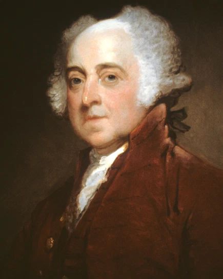 2Nd Us President John Adams Glossy Keychain Political Print Painting Keychain