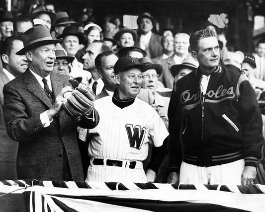 34Th Us President Dwight Eisenhower Glossy Magnet 1St Pitch Magnet Senators