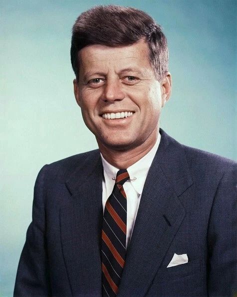 35Th Us President John F Kennedy Jfk Glossy Keychain Historic Print Portrait