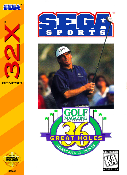 36 Great Holes Starring Fred Couples Sega 32X Print Poster
