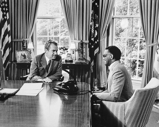 37Th U.S. President Richard Nixon & Ray Charles Glossy Magnet Magnet
