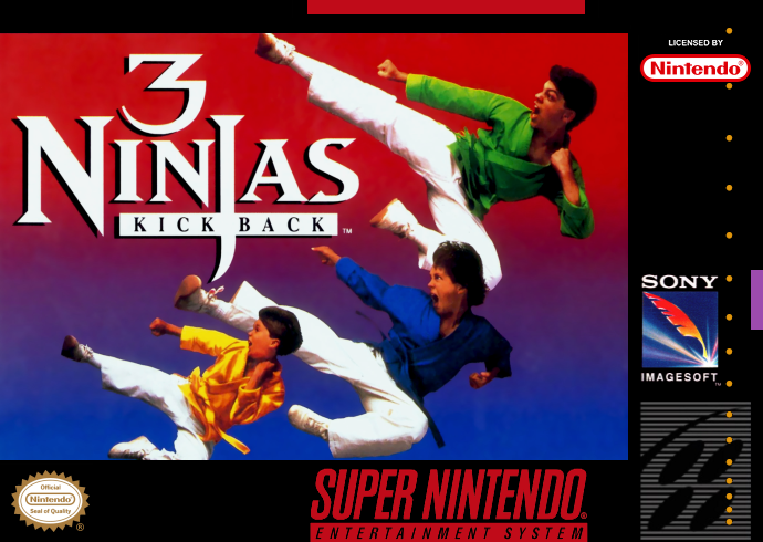 3 Ninjas Kick Back (Usa) Snes Print Poster