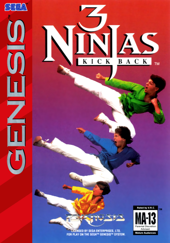 3 Ninjas Kick Back (Usa) Genesis Print Poster