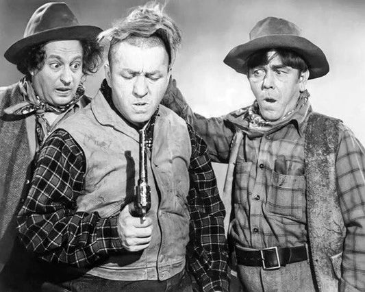 3 Three Stooges Glossy Magnet 'Pony Express' Magnet Larry Moe And Curly