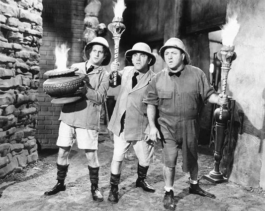 3 Three Stooges Glossy Magnet 'We Want Our Mummy' Magnet Larry Moe And Curly