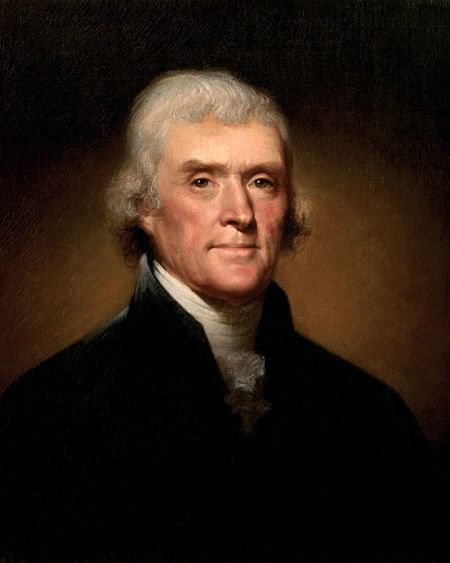 3Rd Us President Thomas Jefferson Glossy Keychain Political Print