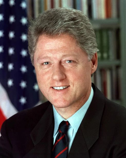42Nd Us President Bill Clinton Glossy Keychain Keychain Political Print