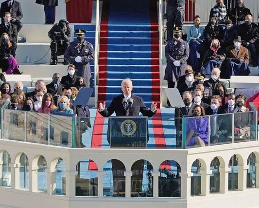 46Th Us President Joe Biden Glossy Keychain 2021 Inauguration Print Democrat