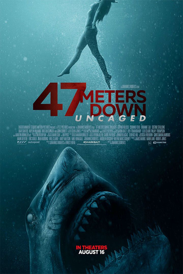 47 Meters Down Uncaged Movie 2020 Shark Print Jigsaw Puzzle