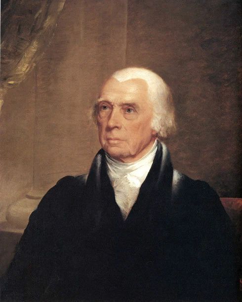 4Th Us President James Madison Glossy Keychain Political Print Vintage Keychain 1