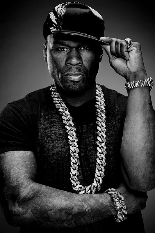 50 Cent Hip Hop Rap Musician Print Painting Jigsaw Puzzle