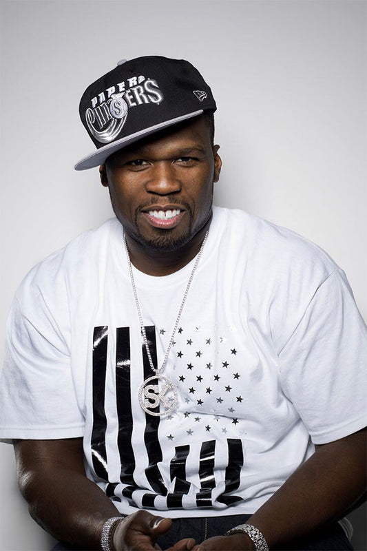 50 Cent Posed Actor Rapper Artist Painting Jigsaw Puzzle