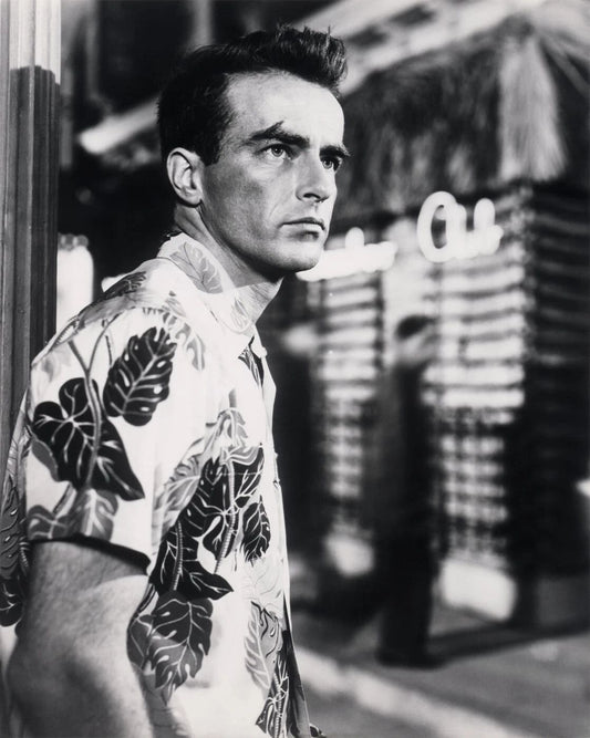 50S And 60S Actor Montgomery Clift Classic Retro Picture Keychain