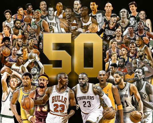 5O Greatest Nba Players Team Photo Basketball Picture Collage