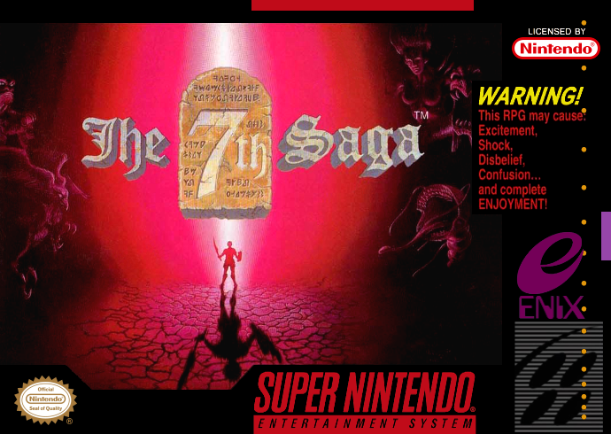 7Th Saga, The (Usa) Snes Print Poster