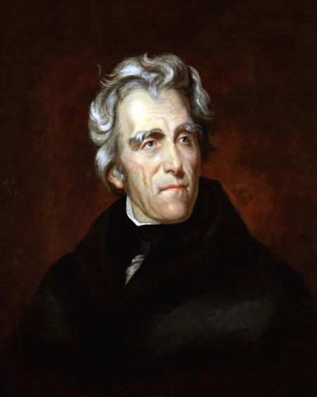 7Th Us President Andrew Jackson Glossy Keychain Political Print Vintage Keychain