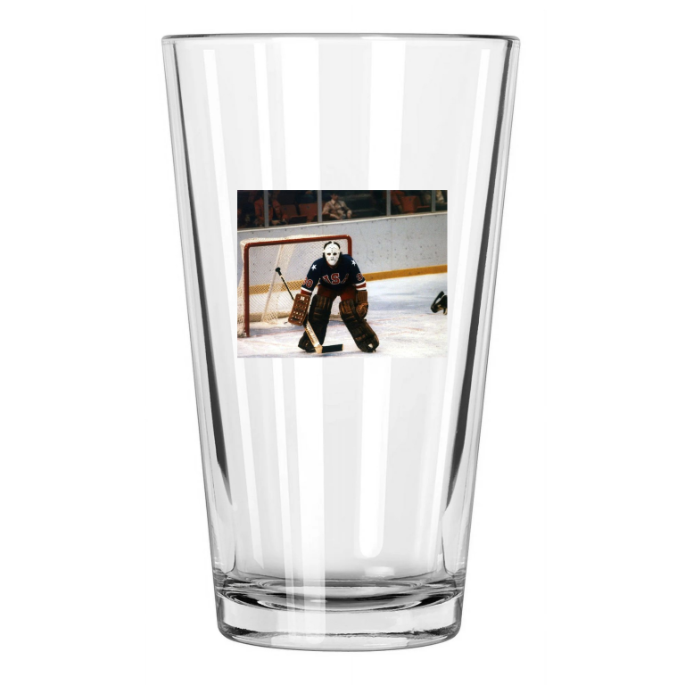 80 Winter Olympics Jim Craig Photo Usa Miracle On Ice Pint Beer Drinking Glass