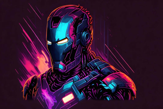 Iron Man Marvel Comics Digital Art Comic Book Poster Print Wall Art