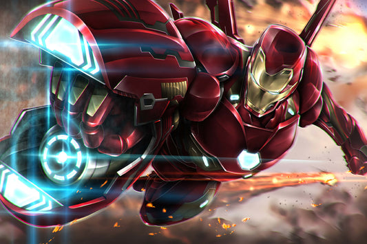 Iron Man Proton Cannon Comic Book Jigsaw Puzzle