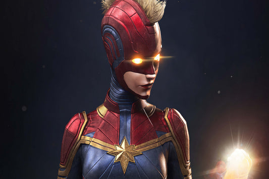 Captain Marvel Comic Book Poster Print Wall Art