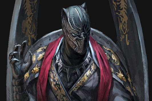 Black Panther Comics Art Comic Book Poster Print Wall Art