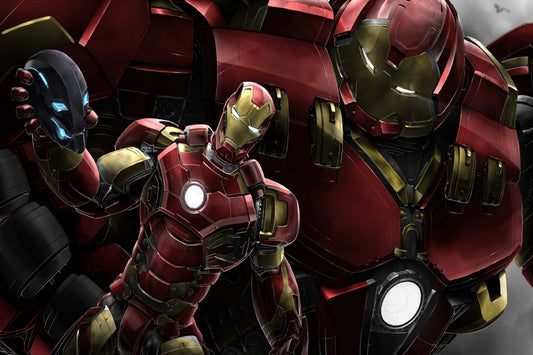 Iron Man Hulkbuster Comic Book Poster Print Wall Art