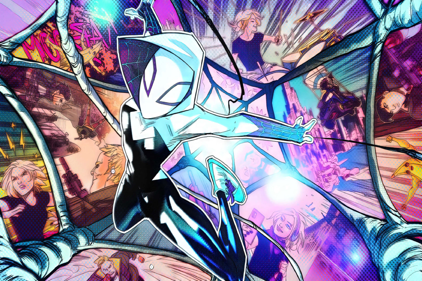 Spider Gwen Comic Book Poster Print Wall Art