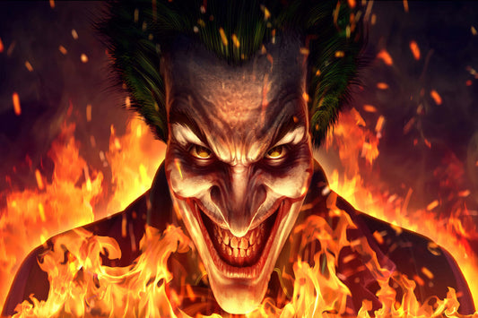 Joker Evil Smile Comic Book Poster Print Wall Art