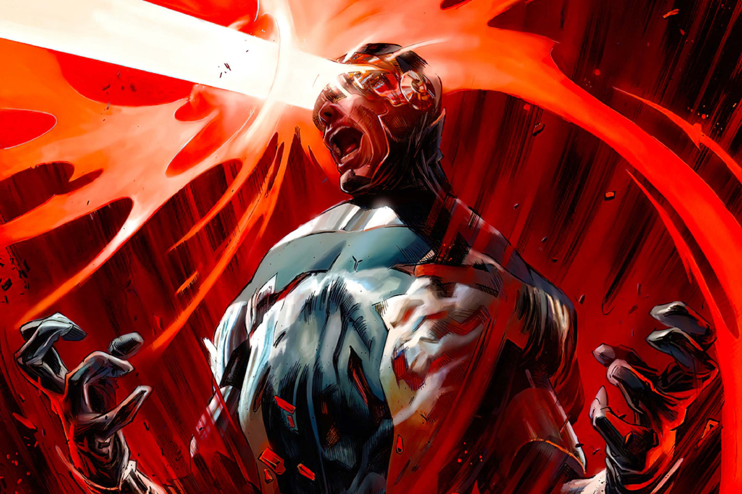Cyclops Optic Blast Marvel Comics Comic Book Poster Print Wall Art