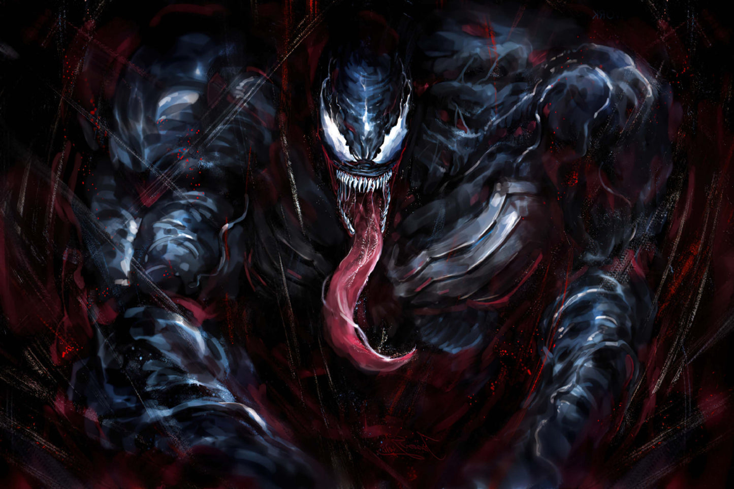Venom Marvel Comics Art Comic Book Poster Print Wall Art