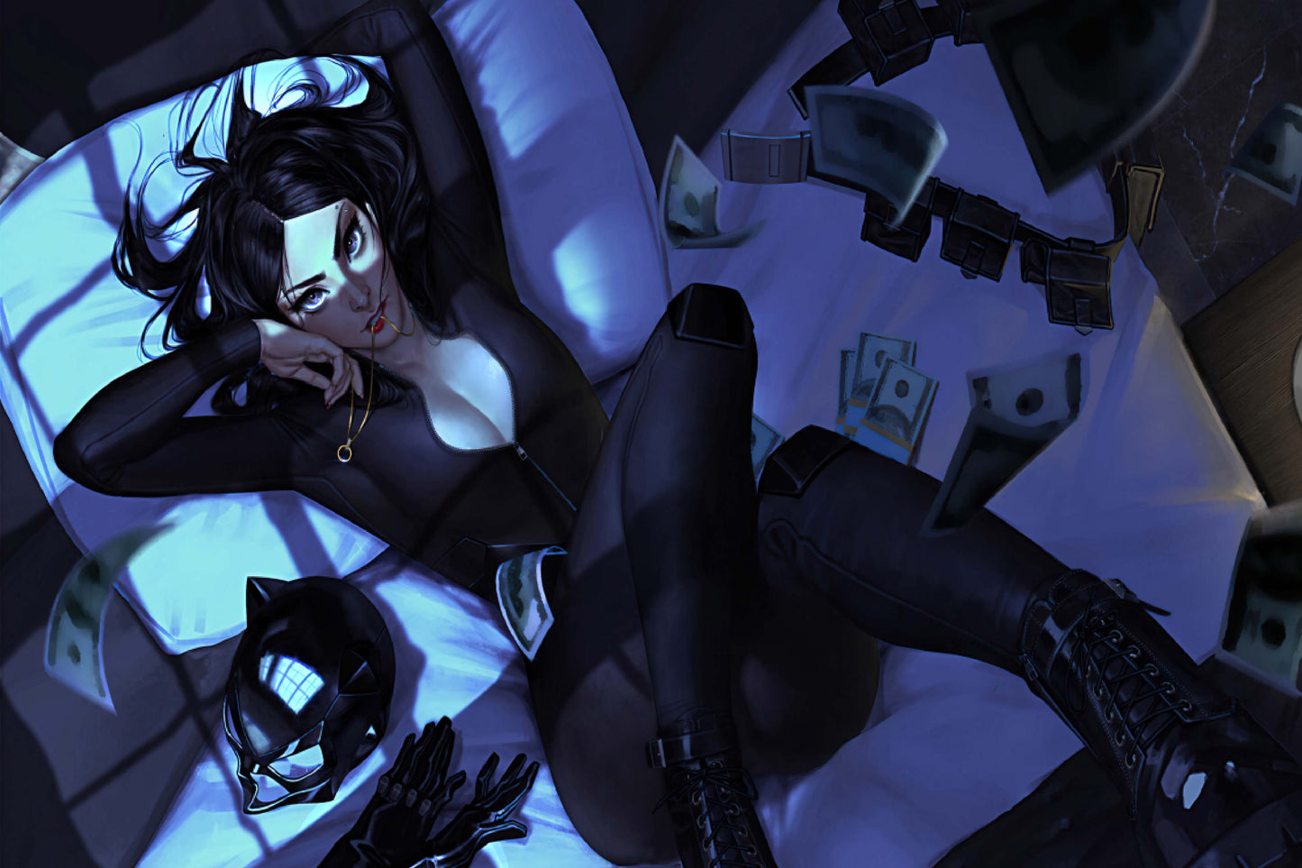 Catwoman Dc Comics Art Comic Book Poster Print Wall Art